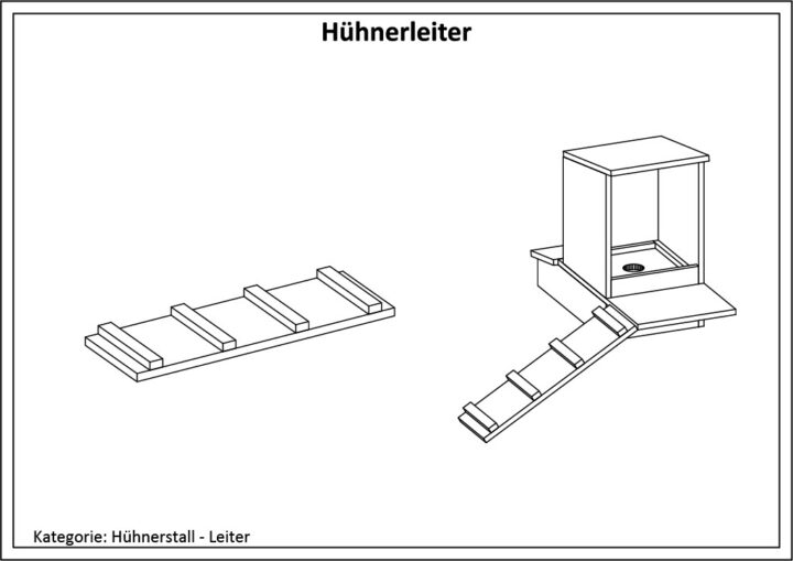 Hühnerleiter für Hühnerstall