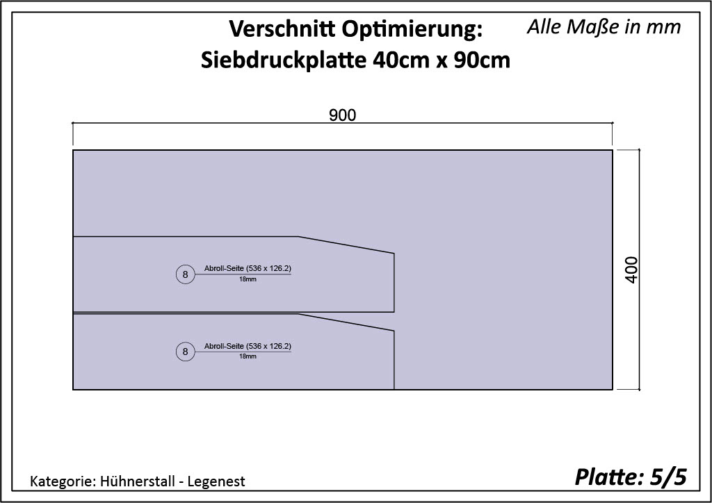 Abrollnest für Hühnerstall